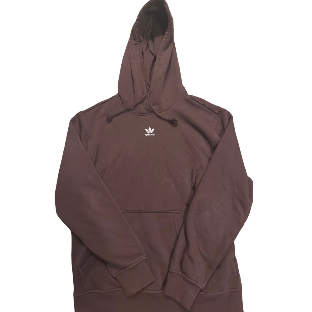 Cozy Adidas Hoodie Pink Logo (S)